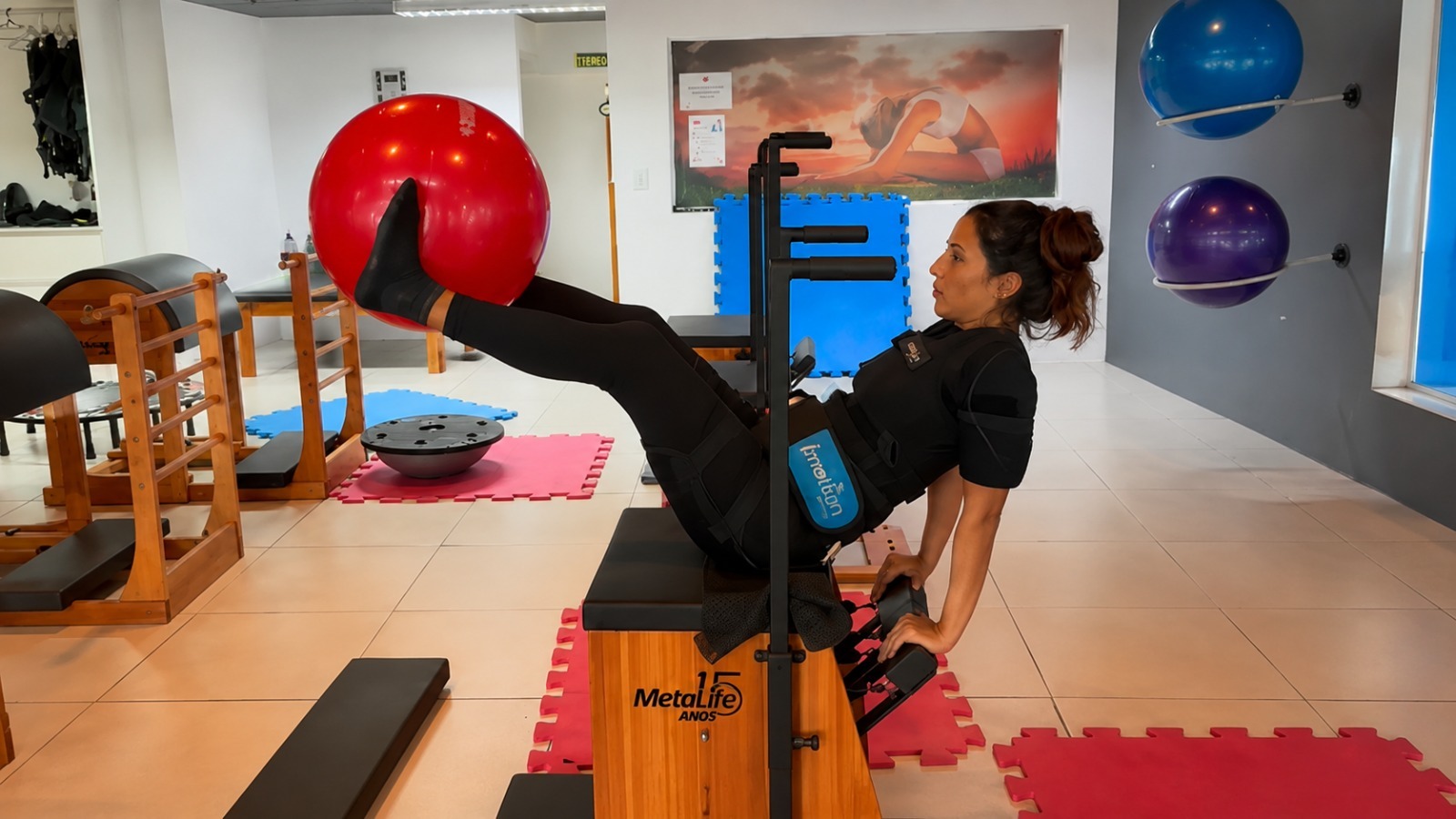 Aula de Eletropilates na Fisikall Fisioterapia